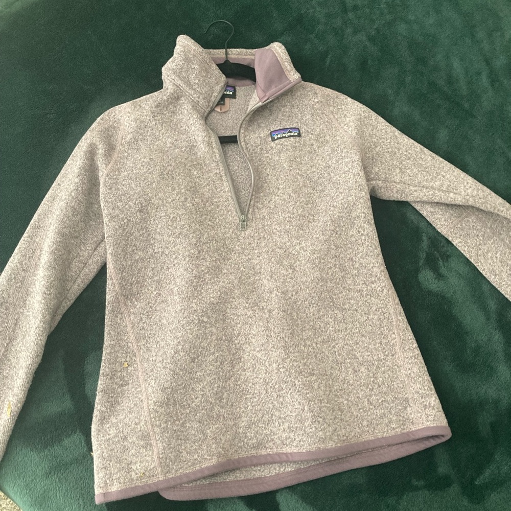 Light Purple Patagonia pullover sweater